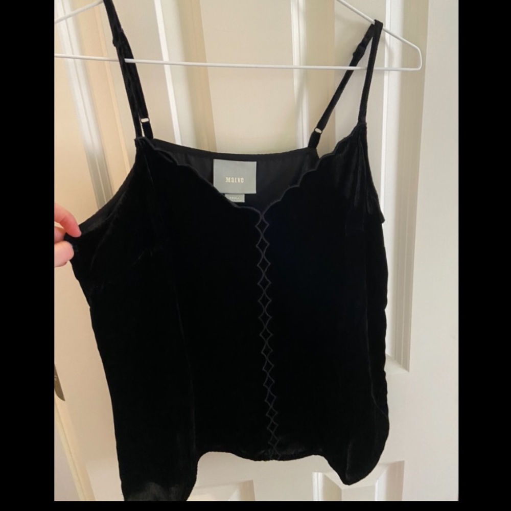 Anthropologie velvet tank